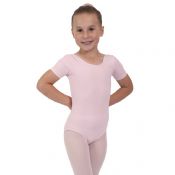 Pale Pink Megan Short Sleeved Ballet Dance Leotard